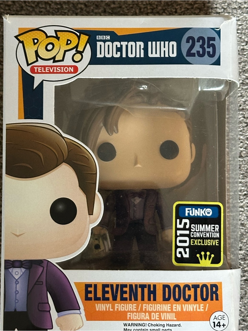Funko Pop #235 Eleventh Doctor with Handles Doctor Who 2015 Summer Convention